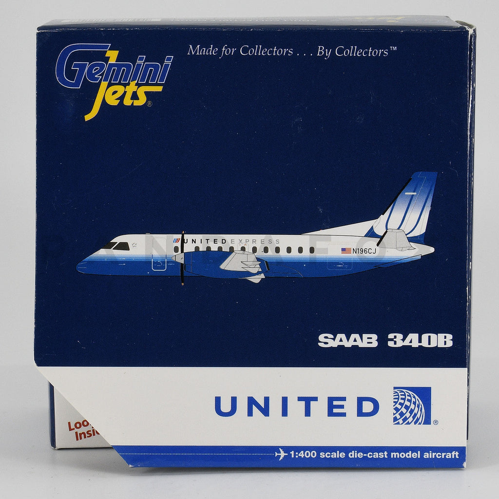 United Express Saab 340 N196CJ GeminiJets GJUAL1110 Scale 1:400