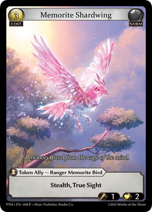 Memorite Shardwing (Curio Foil) - Phantom Monarchs - Grand Archive