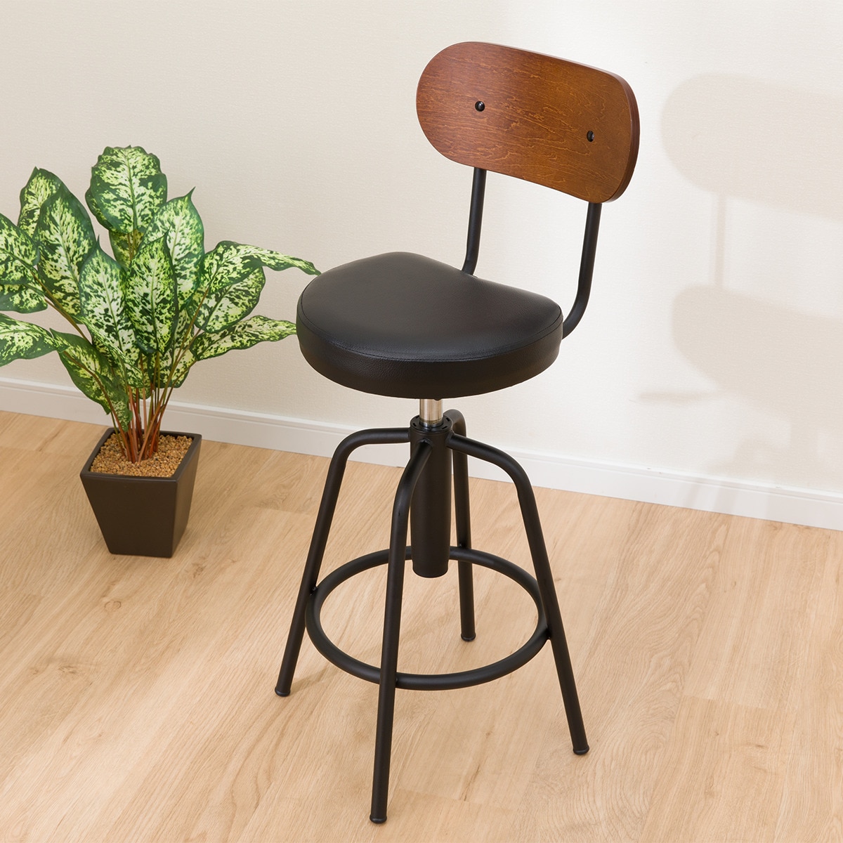 楽天市場】カウンターチェア (マスク2 BK) ニトリ 【玄関先迄納品