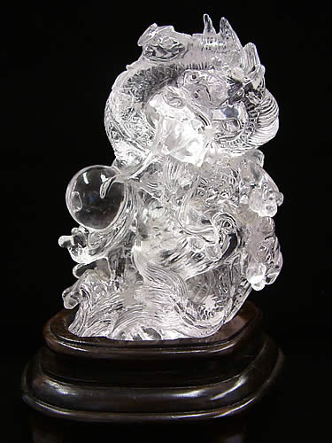 楽天市場】水晶 龍彫刻【高透明度】 : ギャラリーメイスン