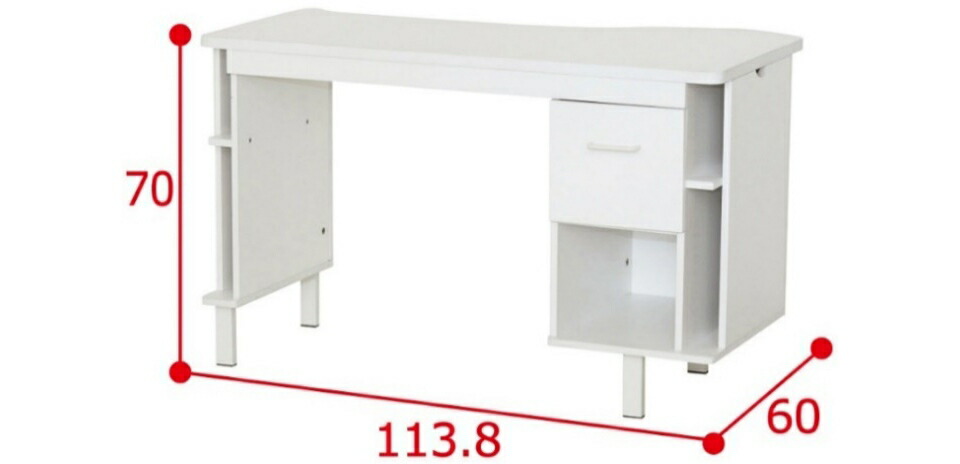 楽天市場】【6ヶ月保証付】ネイルデスク W1138 ネイルデスク 机 デスク