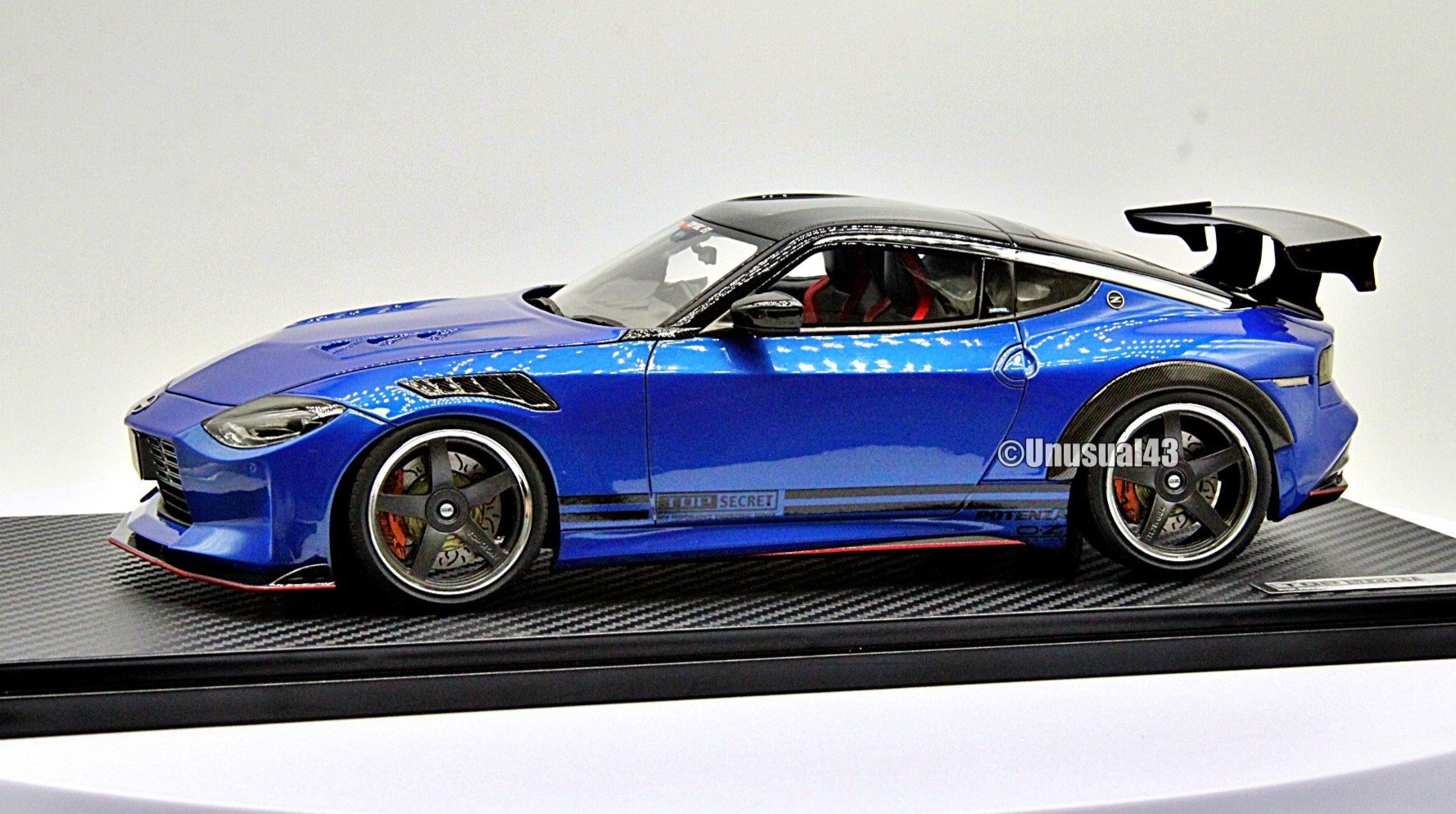 1/18th Top Secret Fairlady Z (RZ34) Blue Metallic – Unusual43