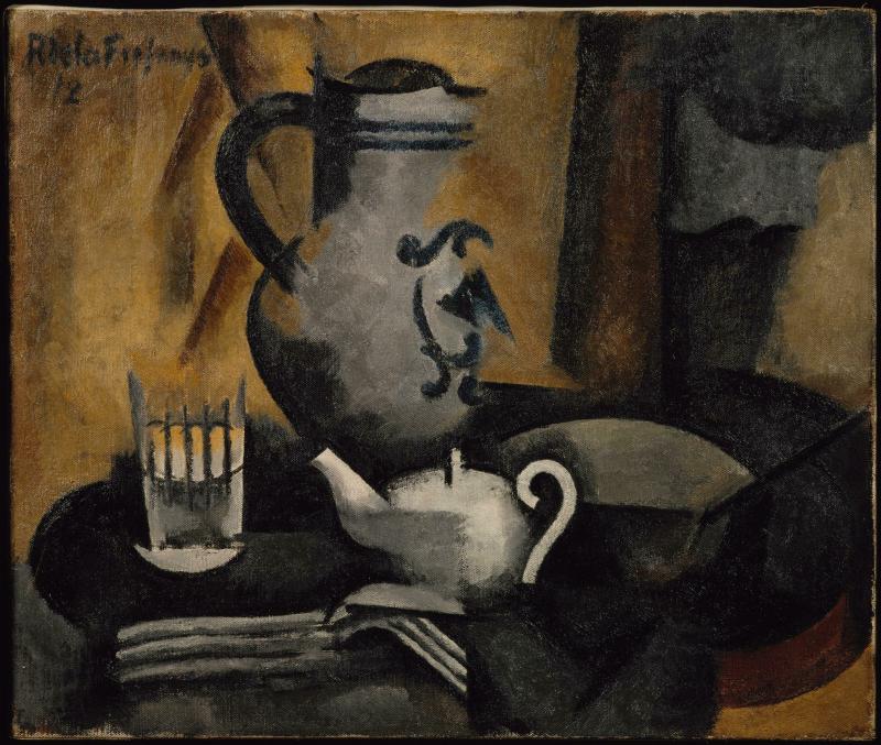 藤田嗣治、【Nature morte a la theiere】 藤田嗣治、【Nature morte a