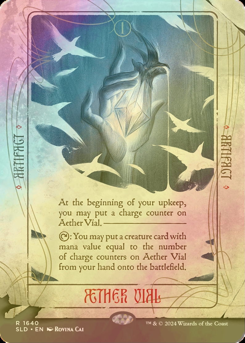 FOIL] 霊気の薬瓶/AEther Vial 【英語版】 [SLD-灰R] - シングルスター