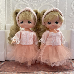 M2304 ミキちゃんマキちゃん ハンドメイド 服 チュールスカート コーデ