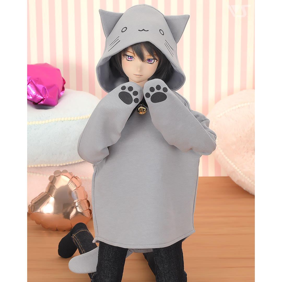 グレーねこパーカー | ボークス公式 ドルフィーオンラインストア