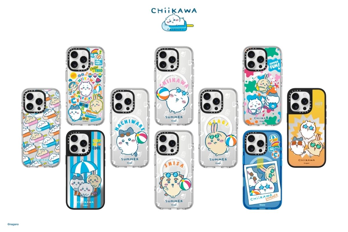 ちいかわ×CASETiFYがコラボ。夏仕様のスマホストラップやイヤホン