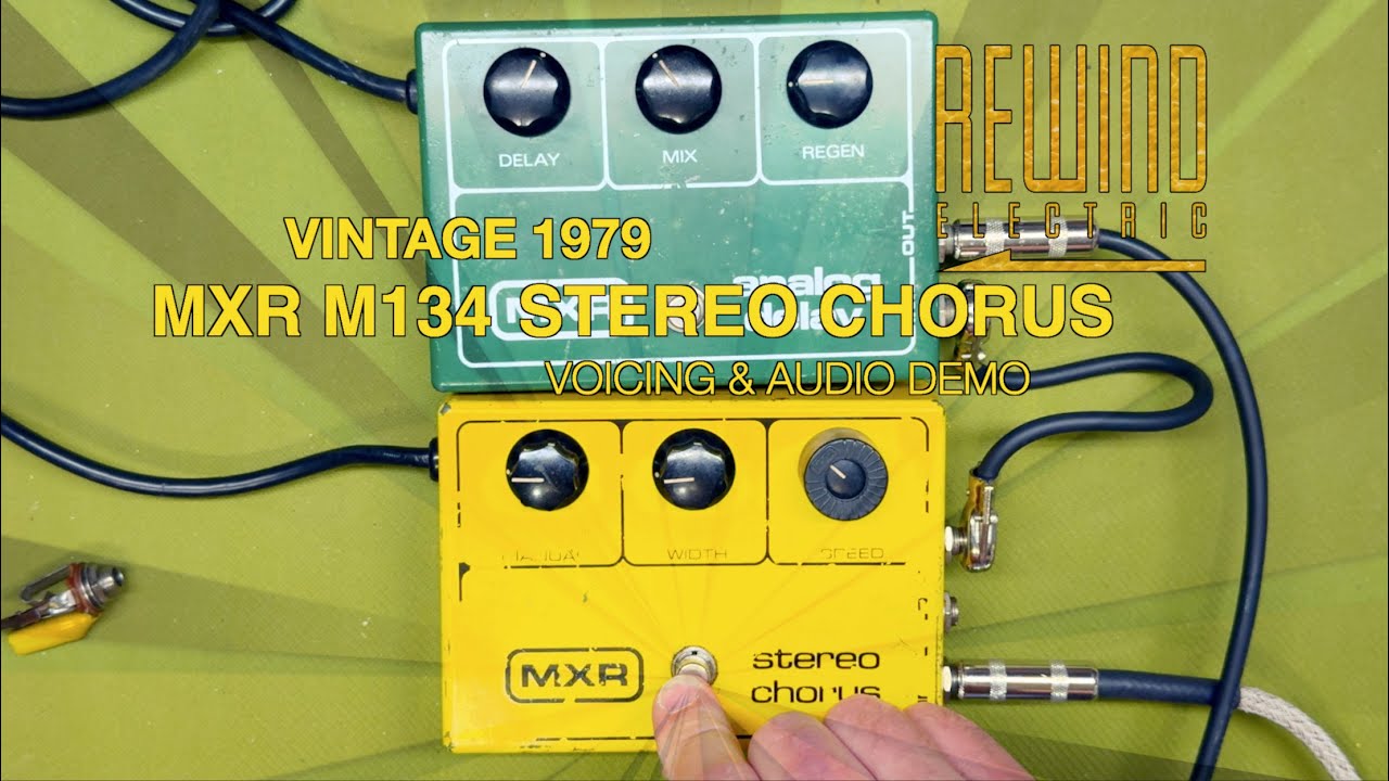 1979 MXR Stereo Chorus M134 #1 - Voicing & Audio Demo - YouTube