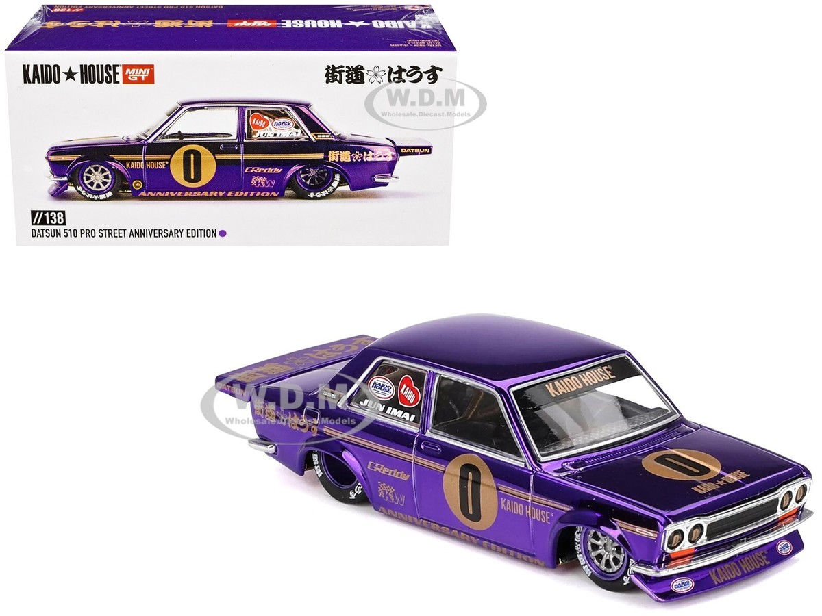 DATSUN 510 PRO STREET #0 ANNIVERSARY ED. KAIDO HOUSE 1/64 BY MINI