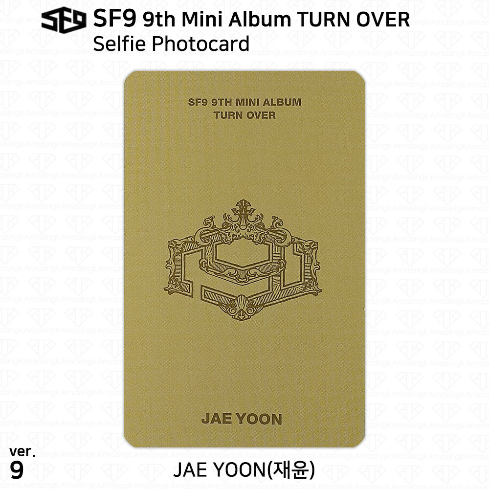 SF9 9th Mini Album Turn Over Selfie Photocard Rowoon Jaeyoon