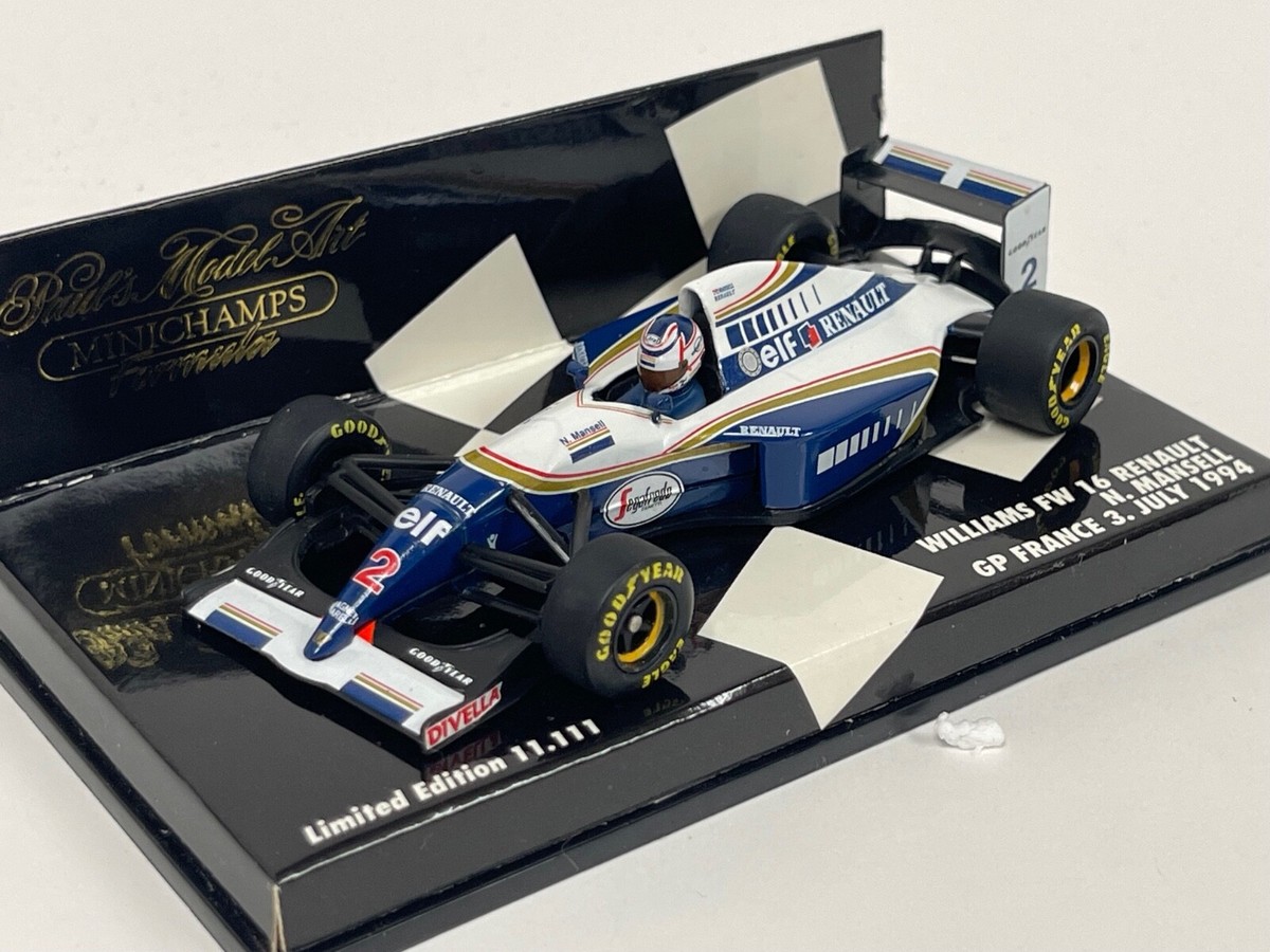 1/43 Minichamps Williams Renault FW16 From 1994 GP France F1 JP27