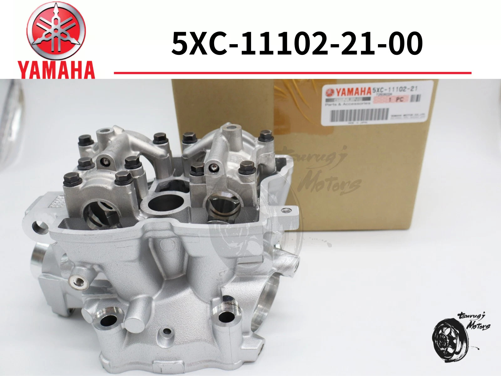 YAMAHA Genuine 2007-2009 YZ250F Cylinder Head Assy 5XC-11102-21-00