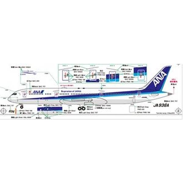 全日空商事 1/200 ボーイング 787-9 JA936A (WiFiレドーム・ギアつき