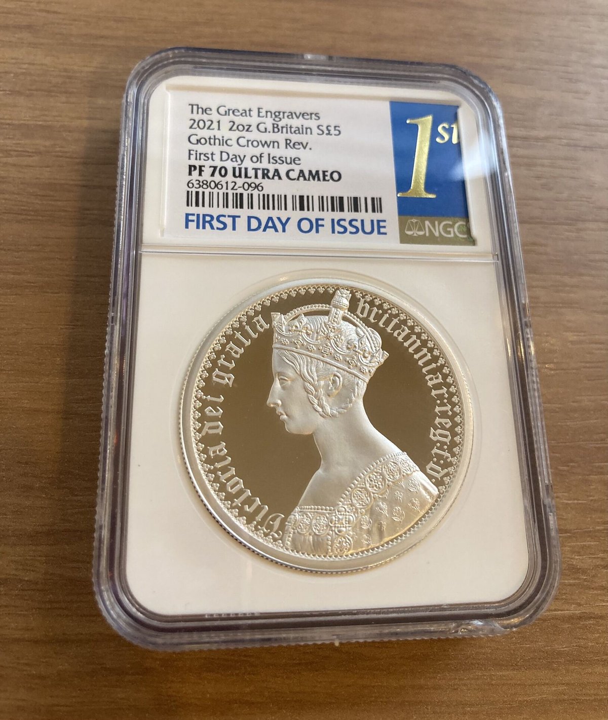 NGC70鑑定+FDI】2オンス銀貨 ロイヤルミント版 ゴチッククラウン