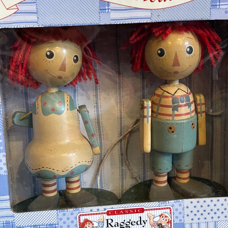 希少 木製ドール ラガディ アン＆アンディ 箱付き | アンティーク家具