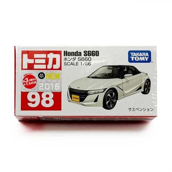 トミカ 98 ホンダ S660（新車シール付き）