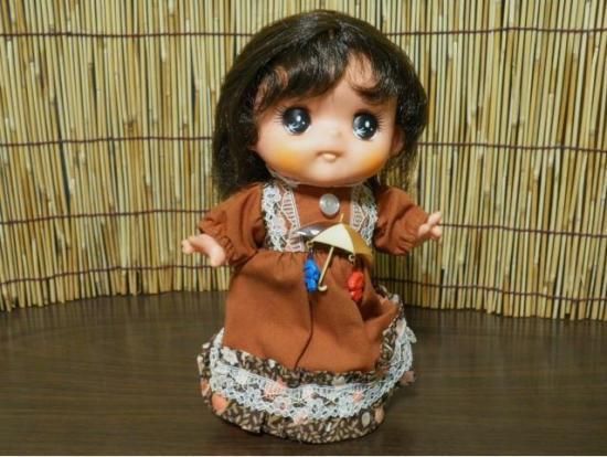 キューティーちゃん オルゴール人形（茶） - 「宝の森」昭和レトロ雑貨