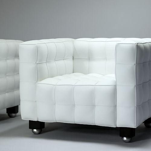 ヨーゼフ・ホフマン/KubusクーブスL1シングルソファ【スティールライン