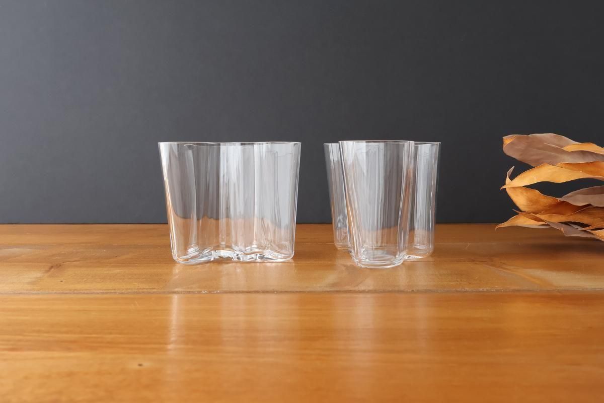 イッタラ｜アルヴァ・アアルト｜ベース｜95mm｜クリア｜ガラス