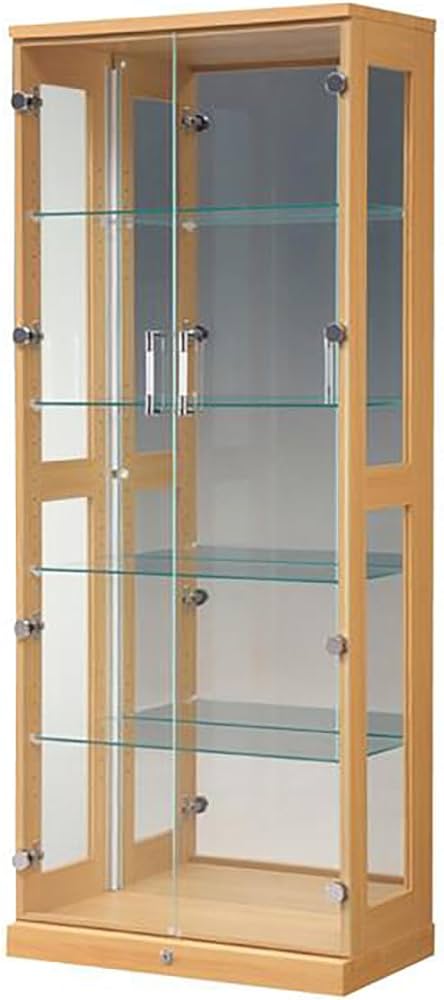 Amazon.co.jp: コレクション ケース カギ LED ライト 付き 収納 ラック