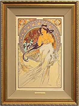 Amazon.co.jp: アルフォンス・ミュシャ『音楽』(連作《四芸術》より