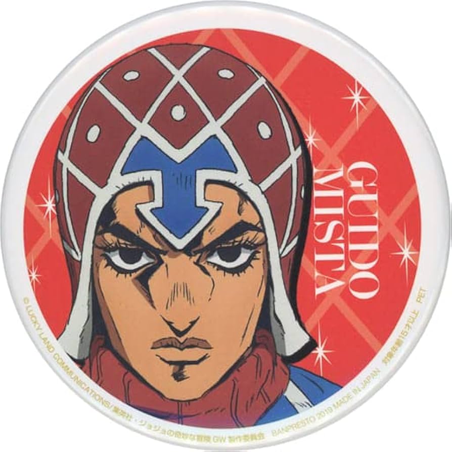 Amazon | ジョジョの奇妙な冒険 黄金の風 缶バッジ 【グイード・ミスタ