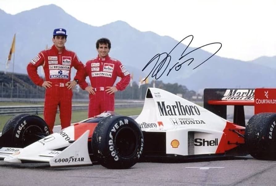 Amazon.co.jp: アランプロスト マクラーレン 直筆サインフォト写真 F1