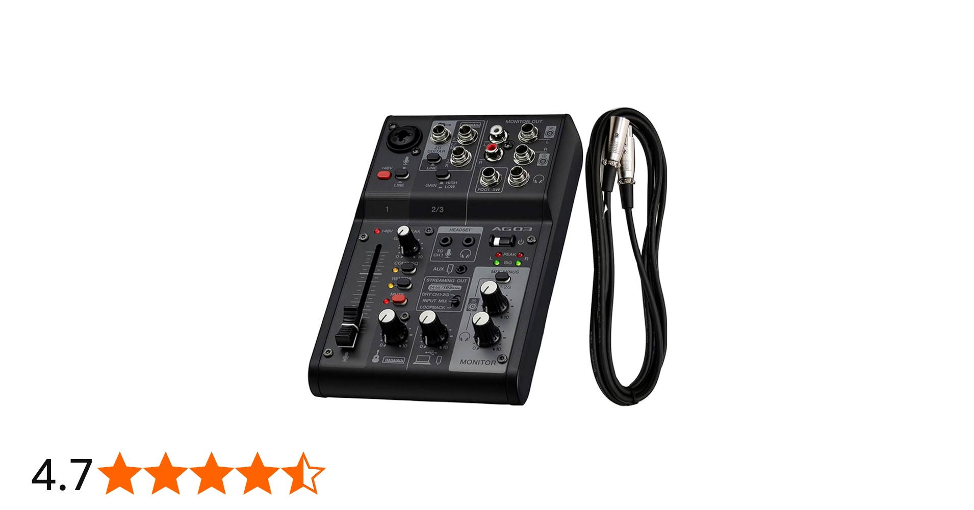 Amazon | 【OBS認証デバイス】 YAMAНA AG03MK2 B ライブストリミング