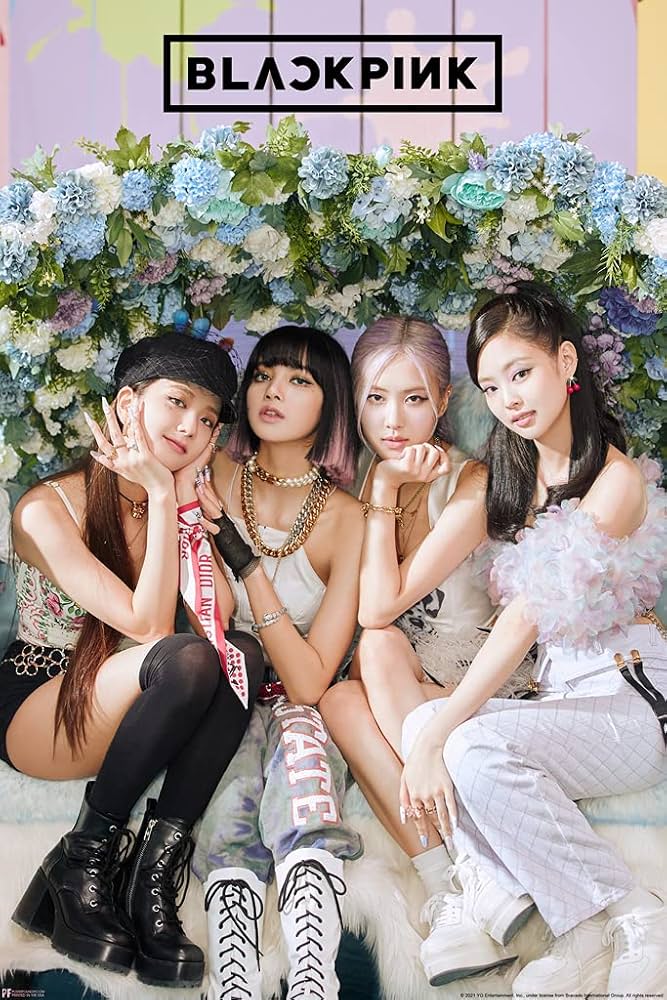 Blackpink Poster Merchandise Flowers Floral Group Photo Rose Lisa