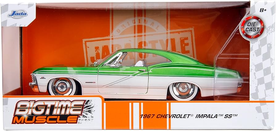 Amazon.com: Jada Big Time Muscle 1:24 1967 Chevrolet Impala SS Die