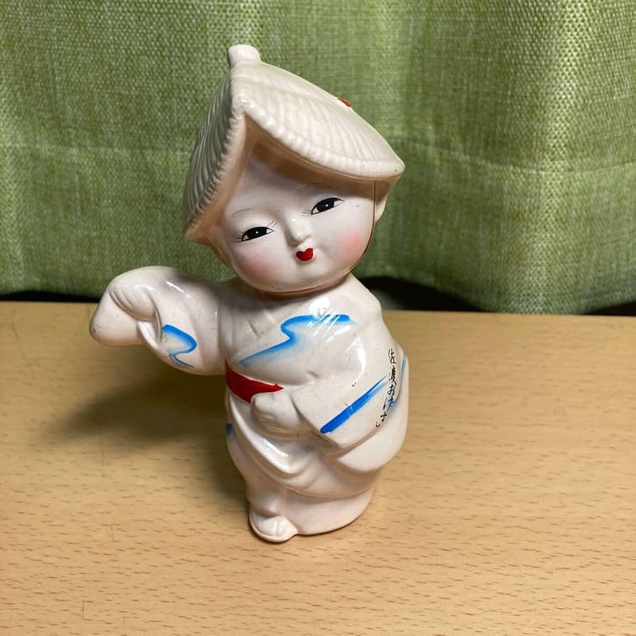 Amazon | 佐渡おけさ人形-おけさ踊り小さな人形陶器人形 303 | 人形