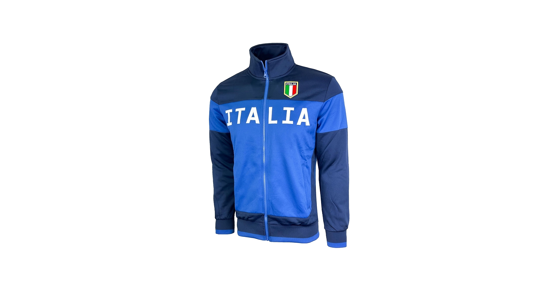 Men's Italy Jacket, Full Zip Italia Soccer Track Jacket With