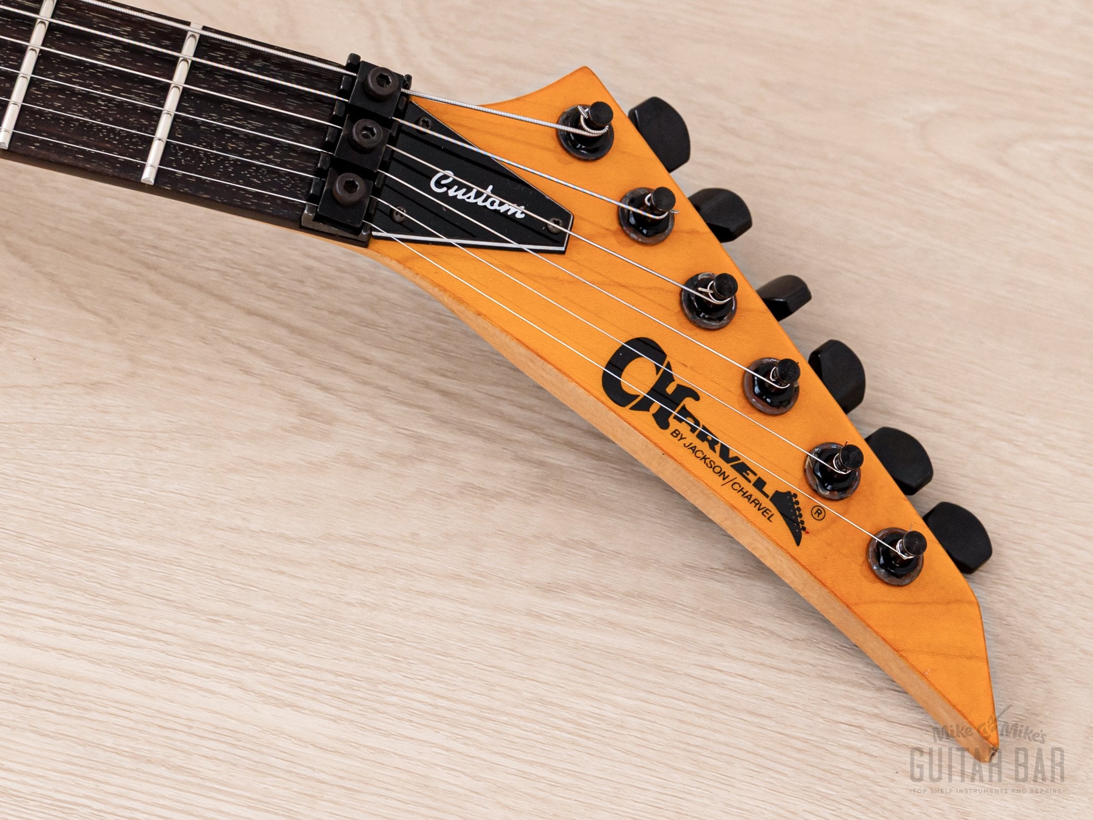 1991 Charvel Jackson Super Dinky SDK-085-HH See-Through Amber, Japan
