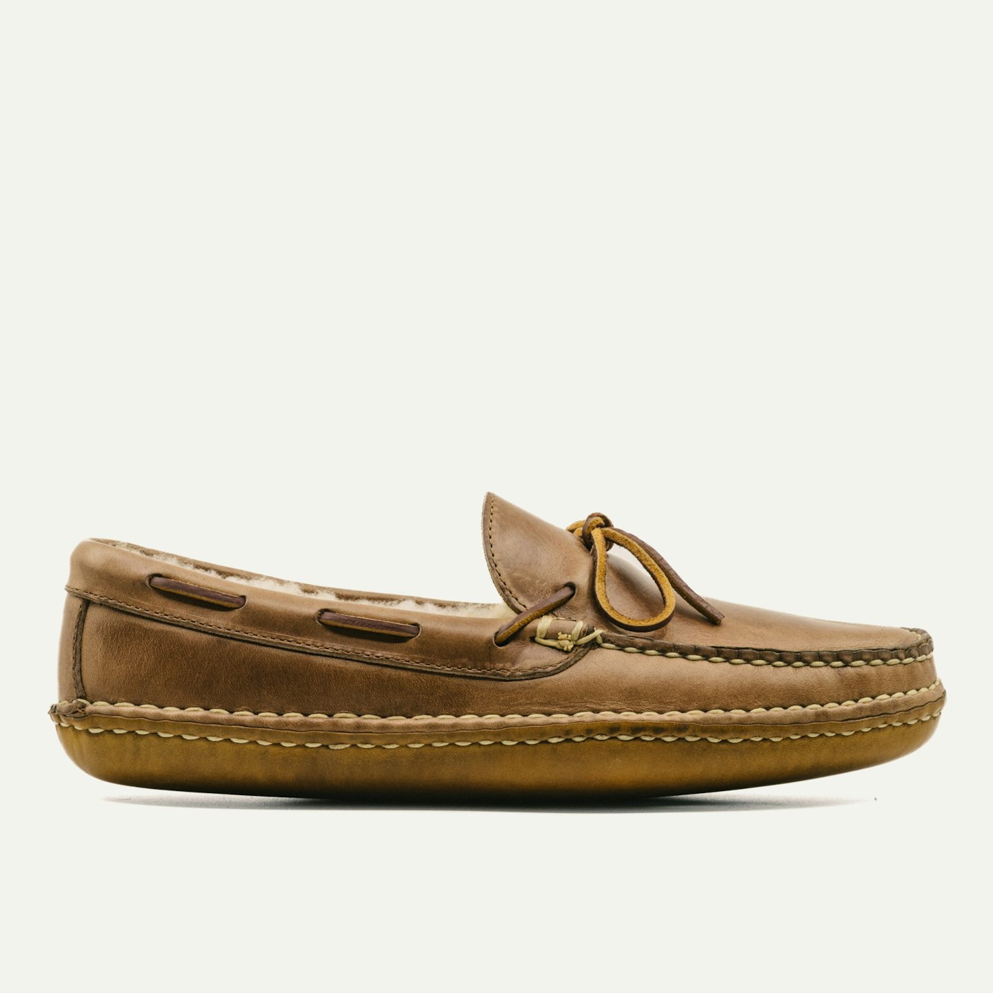 Shearling Woodland Moc - Horween Natural Chromexcel, Chromepak