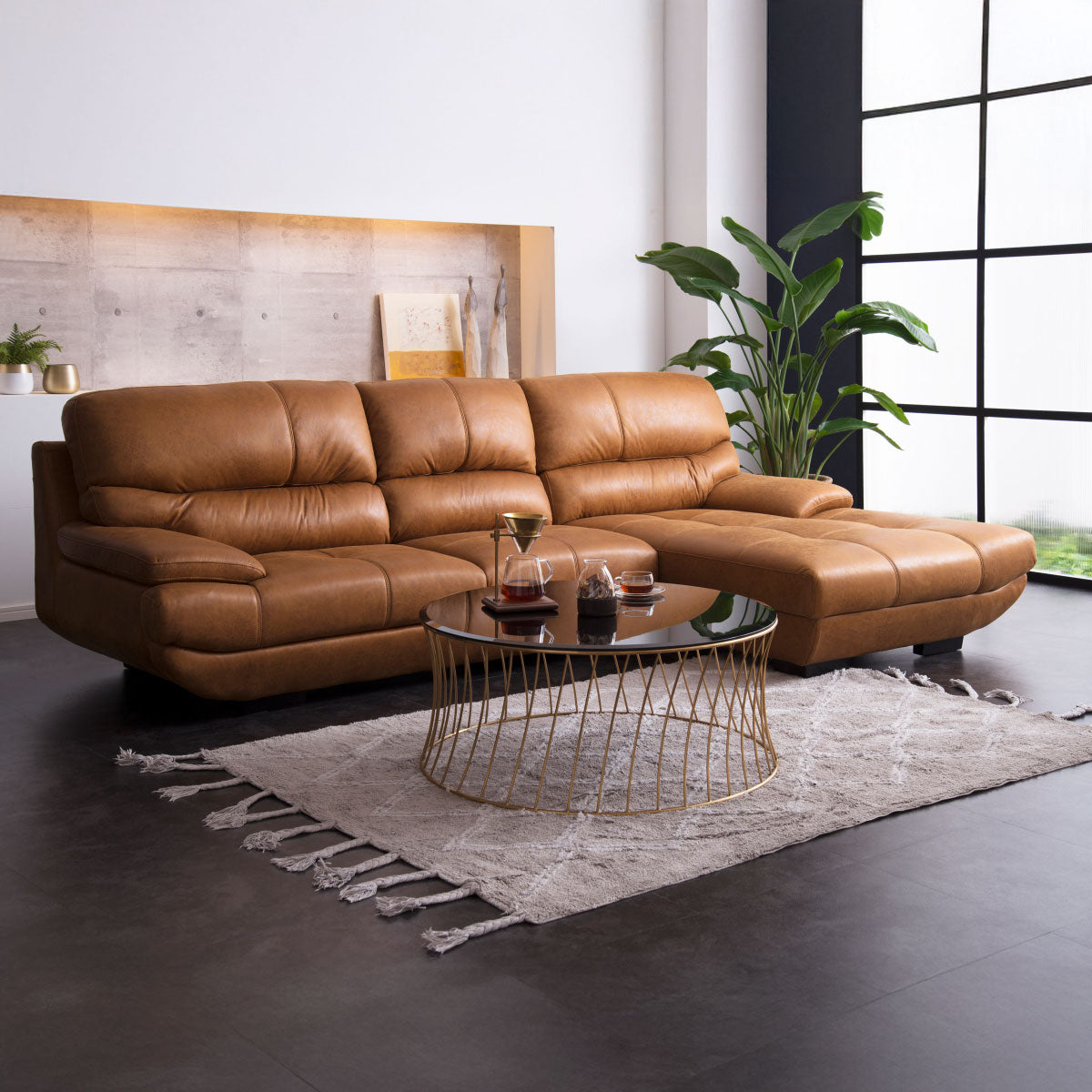 メーダ 左カウチソファ 幅279cm ｜ RELAX FORM®/リラックスフォーム