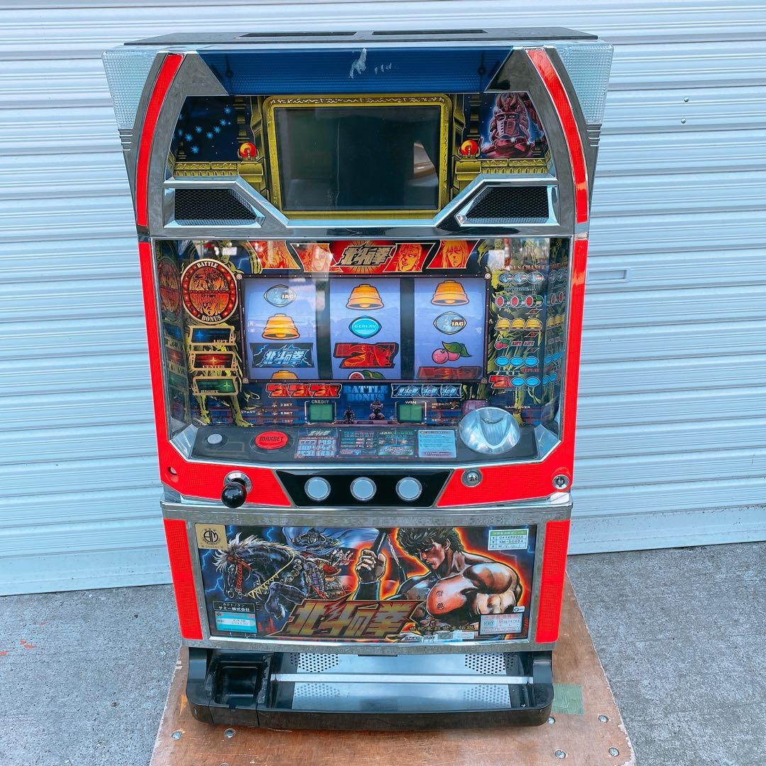 スロット パチスロ 北斗の拳 4号機 サミー 家パチ レトロ 中古品 ※鍵なし サミー パチスロ北斗の拳(4号機) コイン不要機搭載実機 【コイン不要機