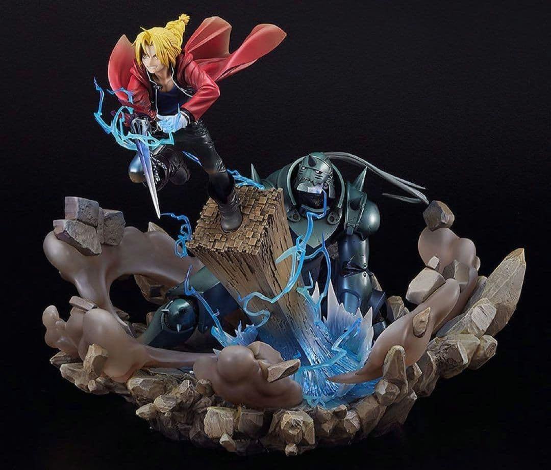 【新品】鋼の錬金術師 エドワード　アルフォンス　エルリック フィギュアスタチュー 新品】鋼の錬金術師 エドワード アルフォンス エルリック フィギュア