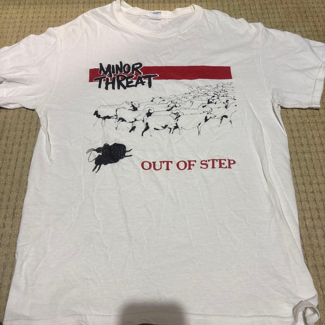 MINOR THREAT Out of Step Tシャツ 赤ライン マイナー スレット Tシャツ Minor Threat OUT OF STEP 正規品