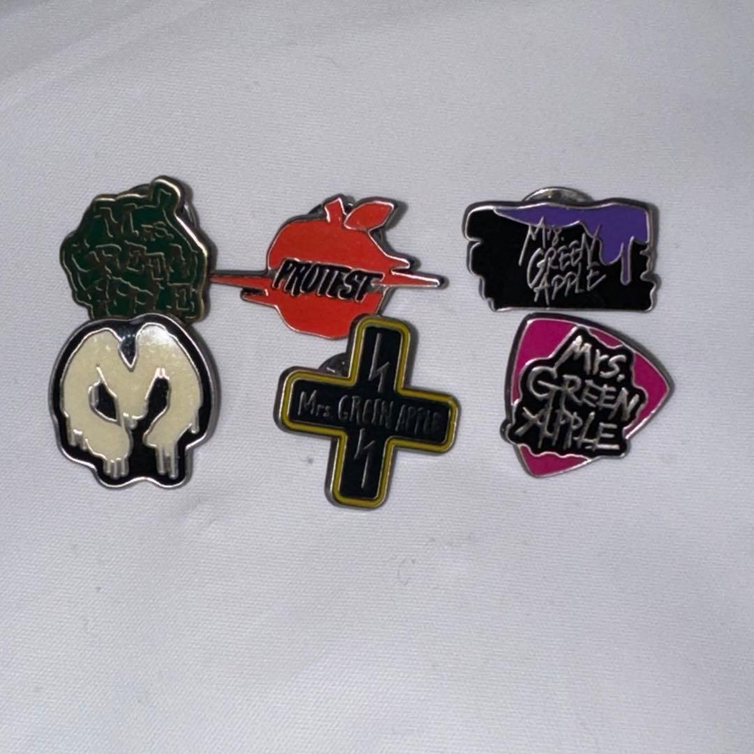 Mrs. GREEN APPLE ピンバッジ ゼンジン プロテスト コンプセット 2026年最新】ゼンジン未到とプロテスト回帰編の人気アイテム - メルカリ