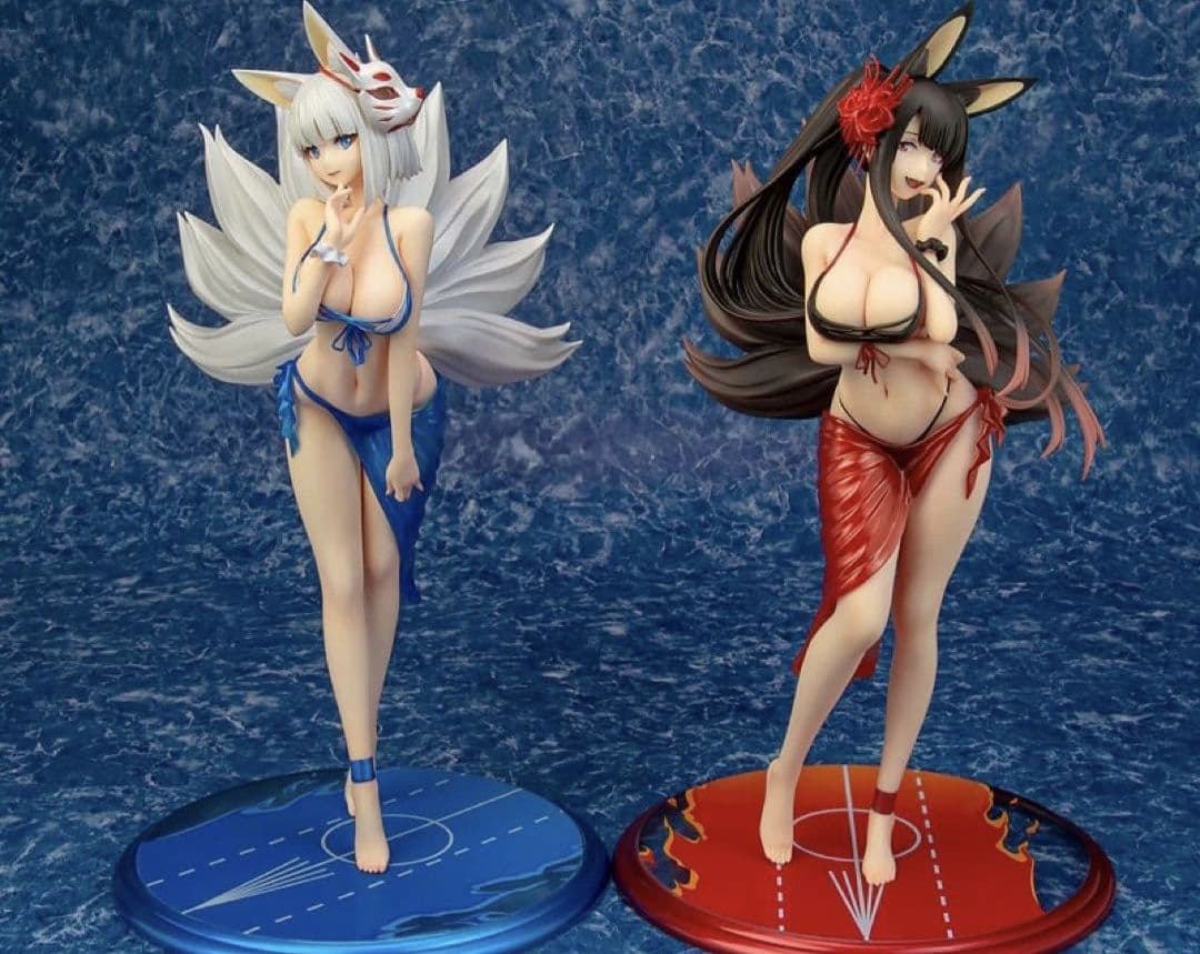 アズールレーン 加賀 常夏の殺生石 赤城 楽園の彼岸花 フィギュア 2体セット 加賀【常夏の殺生石】 | 株式会社ウェーブ