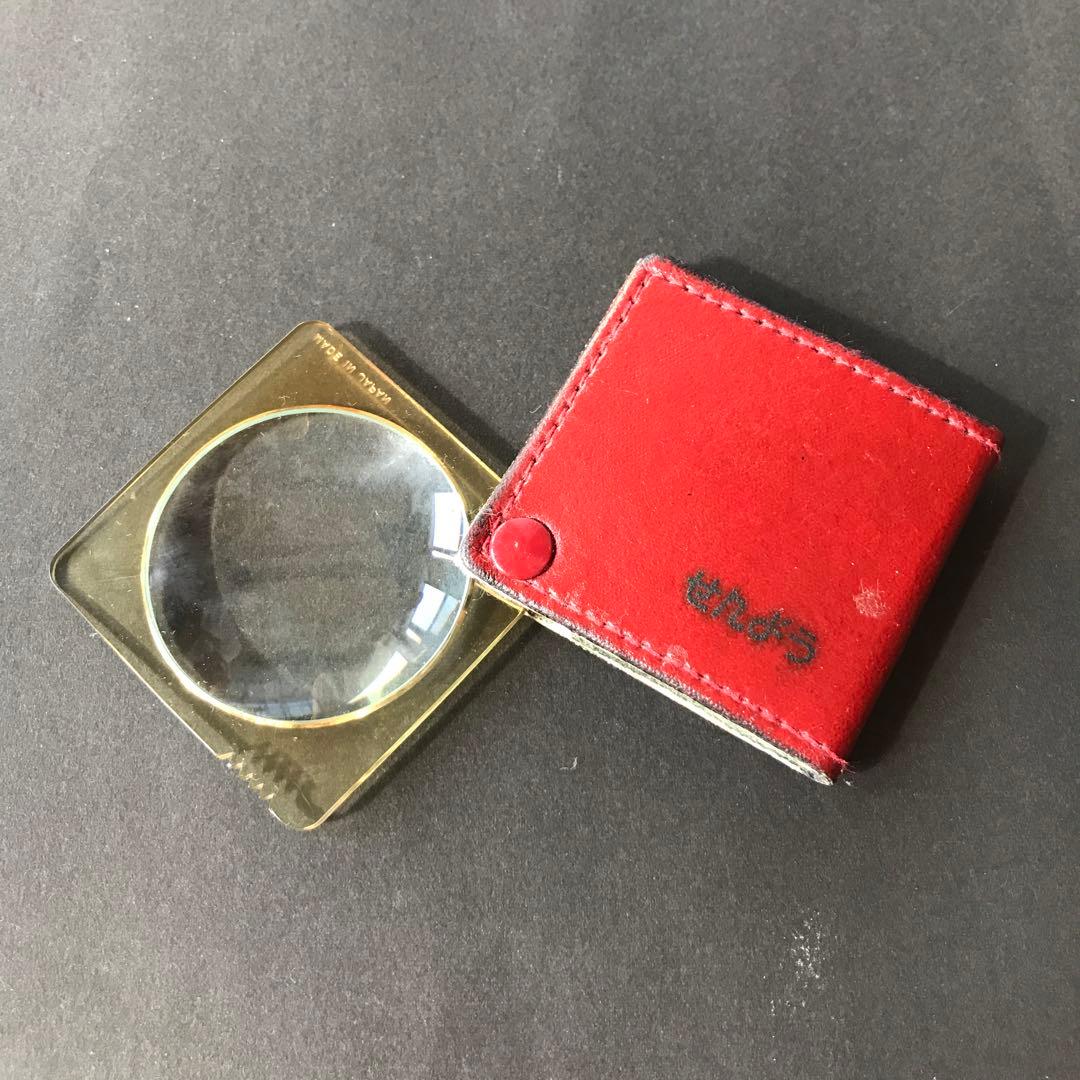 銀行ノベルティー　ルーペ 新品未使用 コミット銀座 ノベルティグッズ LEDルーペ UVライト機能付