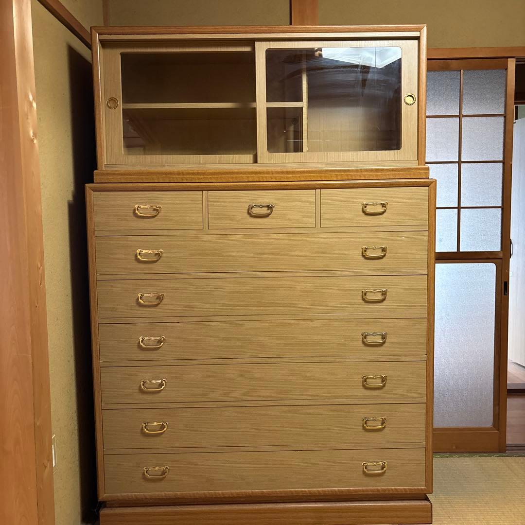 【底値】昭和レトロ 和ダンス 7段引き出し ガラス扉付き 昭和レトロ 家具 チェスト」の人気商品一覧 | 安い商品を通販サイト