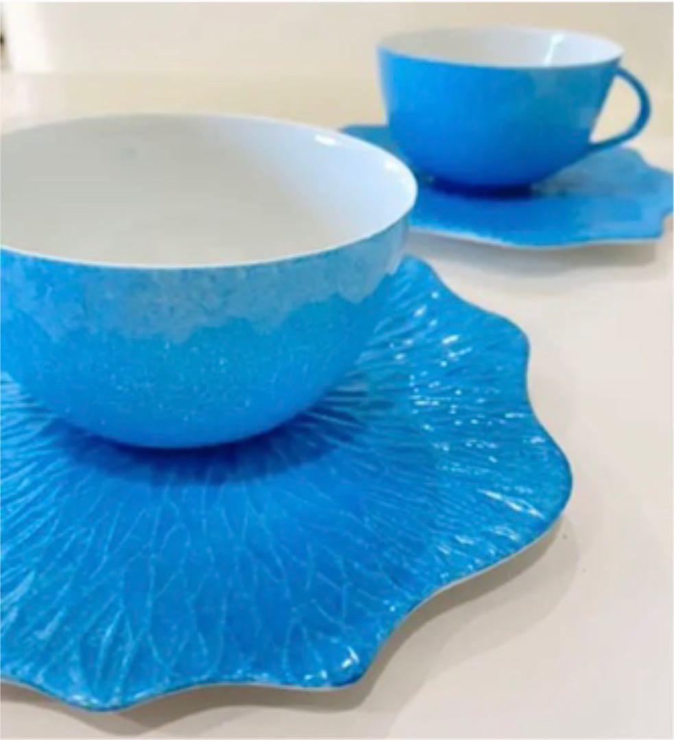 Dior 食器　レア DIOR ディナープレート 皿 LilyDior すずらん ファイアンス 国内 (Dior