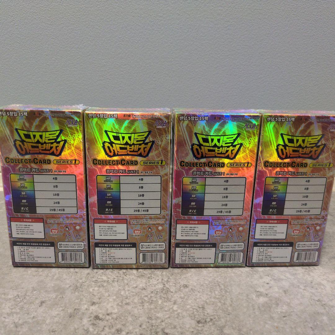 新品未開封】デジモンカード 韓国版 box 15パック 4箱セット - メルカリ