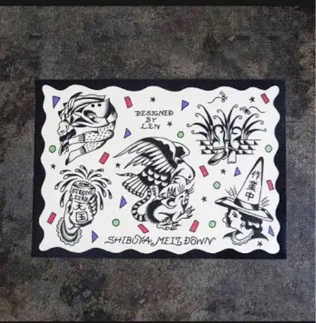 【額縁セット】TATOO STUDIO YAMADA ポスター 山田レン タトゥーフラッシュ 3点セット オモシーチャンネル 山田レン 激レア