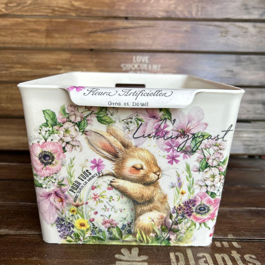 Yoさまご購入済　取手付きボックス 白色たまごを抱いたうさぎさんと ピンクのお花 Amazon.co.jp: 御歳暮 プレゼント寿製菓 ギフト うさぎのご縁箱