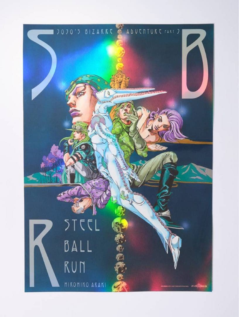 ジョジョワールド THE JOJO WORLD B3オーロラポスター 7部 新品