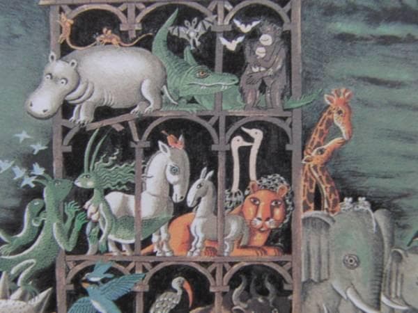 レイモン・ペイネ、【ノアの方舟】、希少な画集より、新品高級額・額装