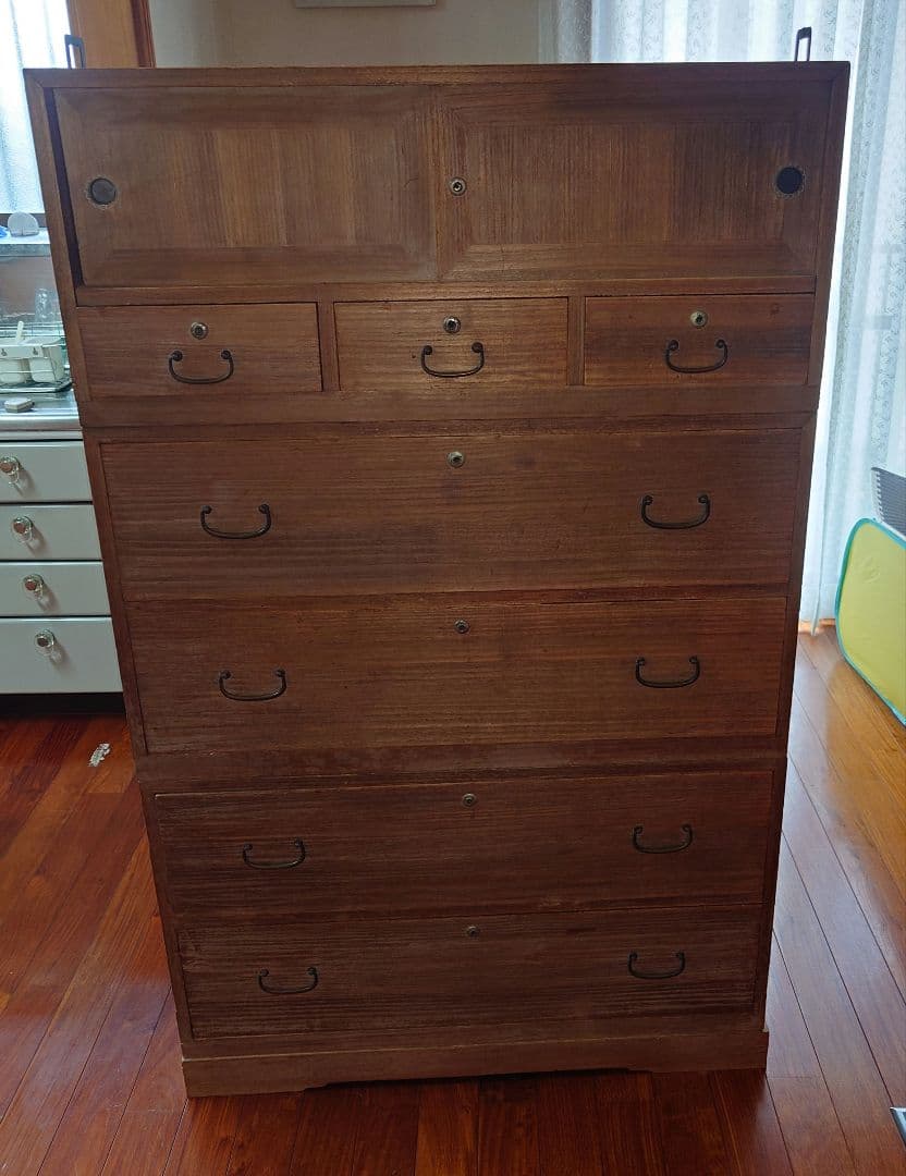 昭和レトロ桐ダンス 箪笥 引き出し 和風 昭和 レトロ 古風 桐 タンス たんす 完成品 桐箪笥