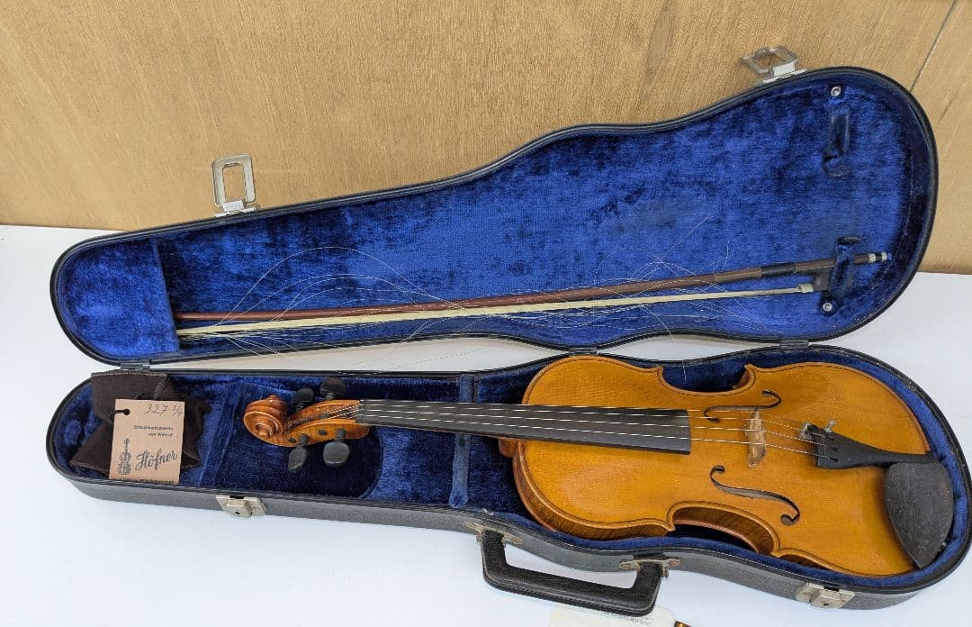 Karl Höfner カールヘフナー 3/4 バイオリン ドイツ製 カールヘフナー バイオリン 1983年 分数3/4 KH66 未使用弓